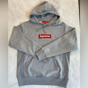 Supreme Box Logo Hoodie (FW16) Heather Grey Size Medium Lightly Worn